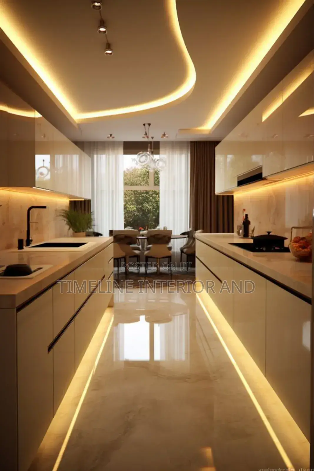 Luxury Gypsum Ceiling in Living Room.