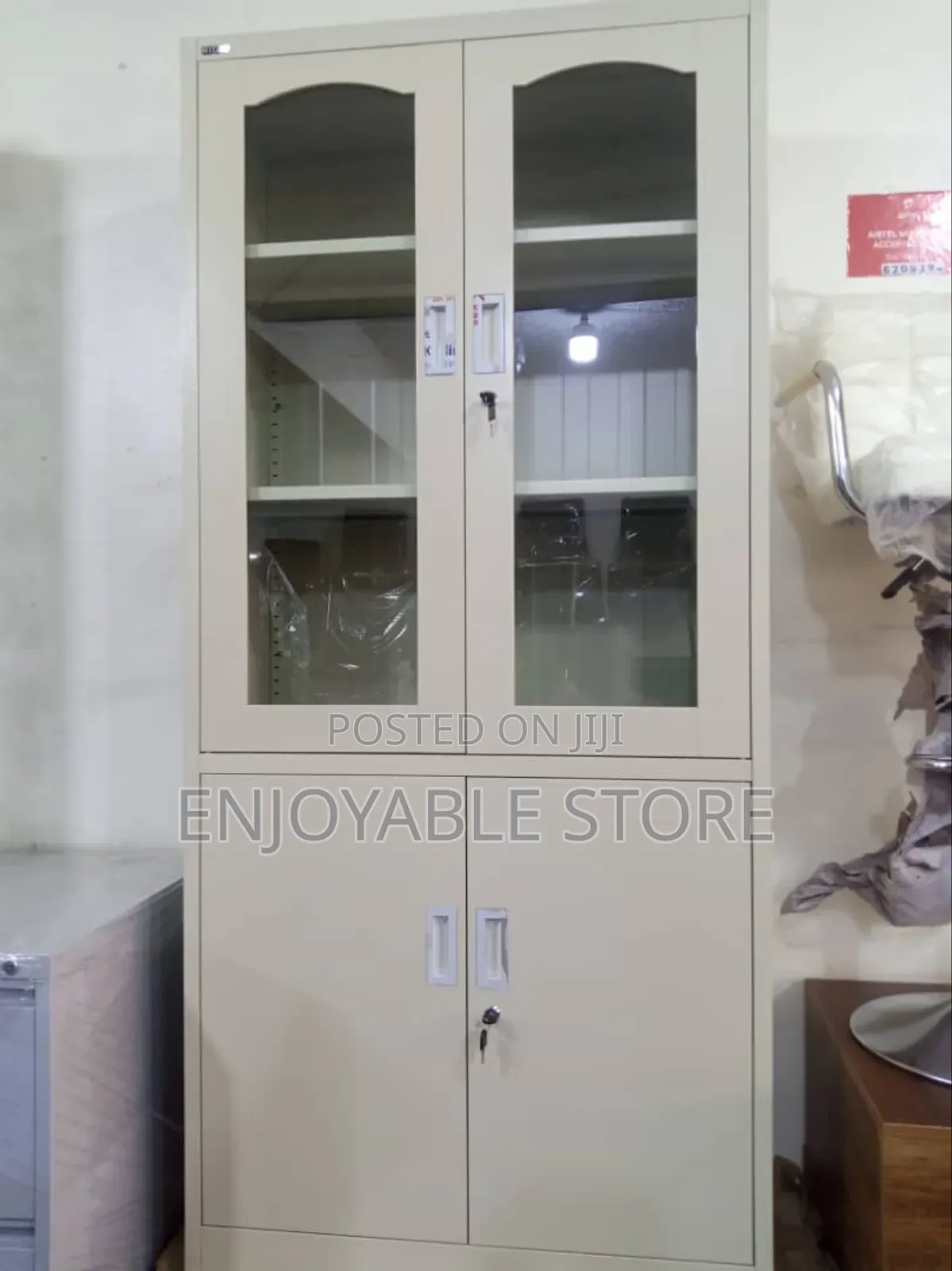 Office File Cabinet Half Glass