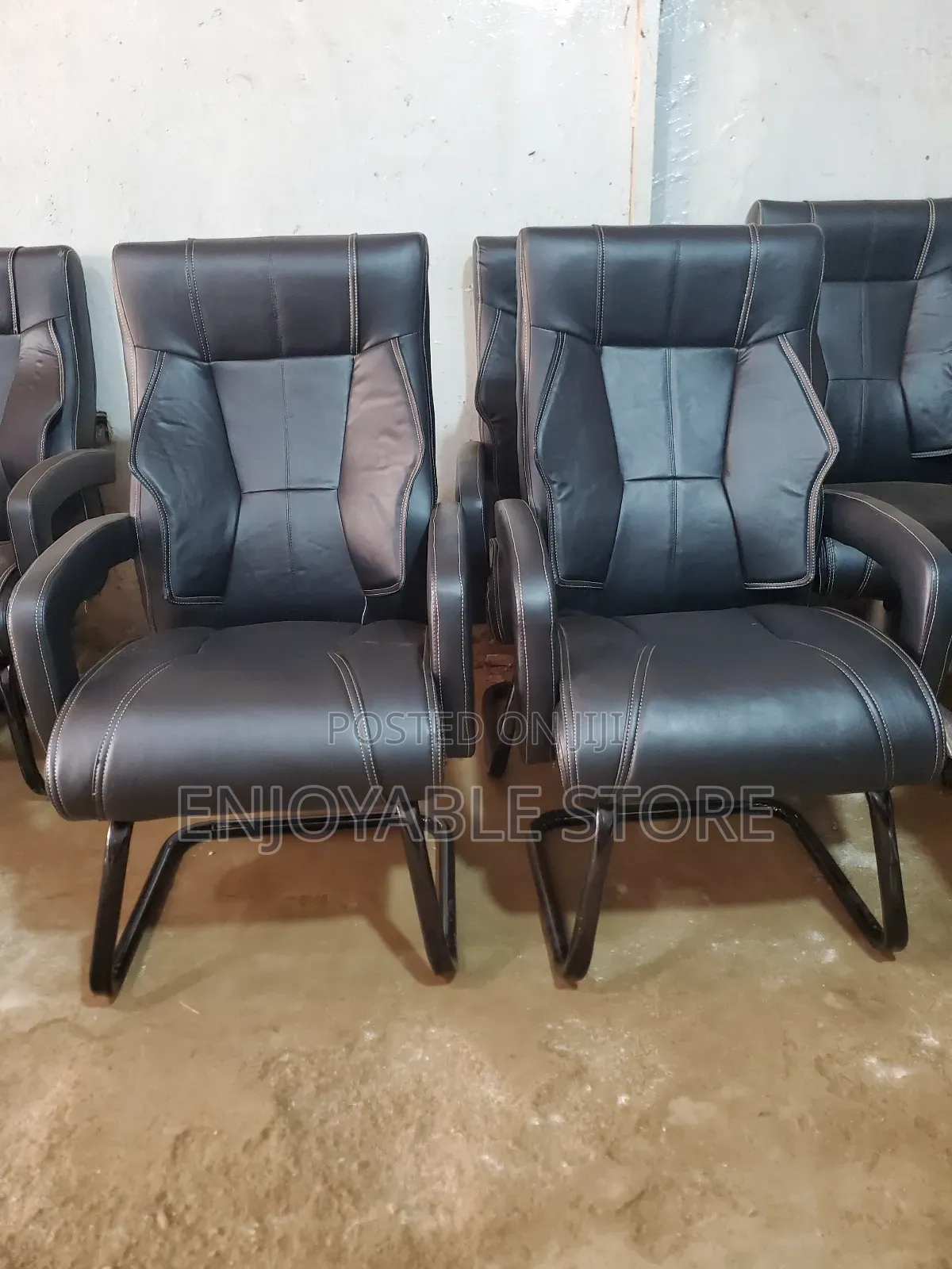 Executive Office Chair Curved Stands