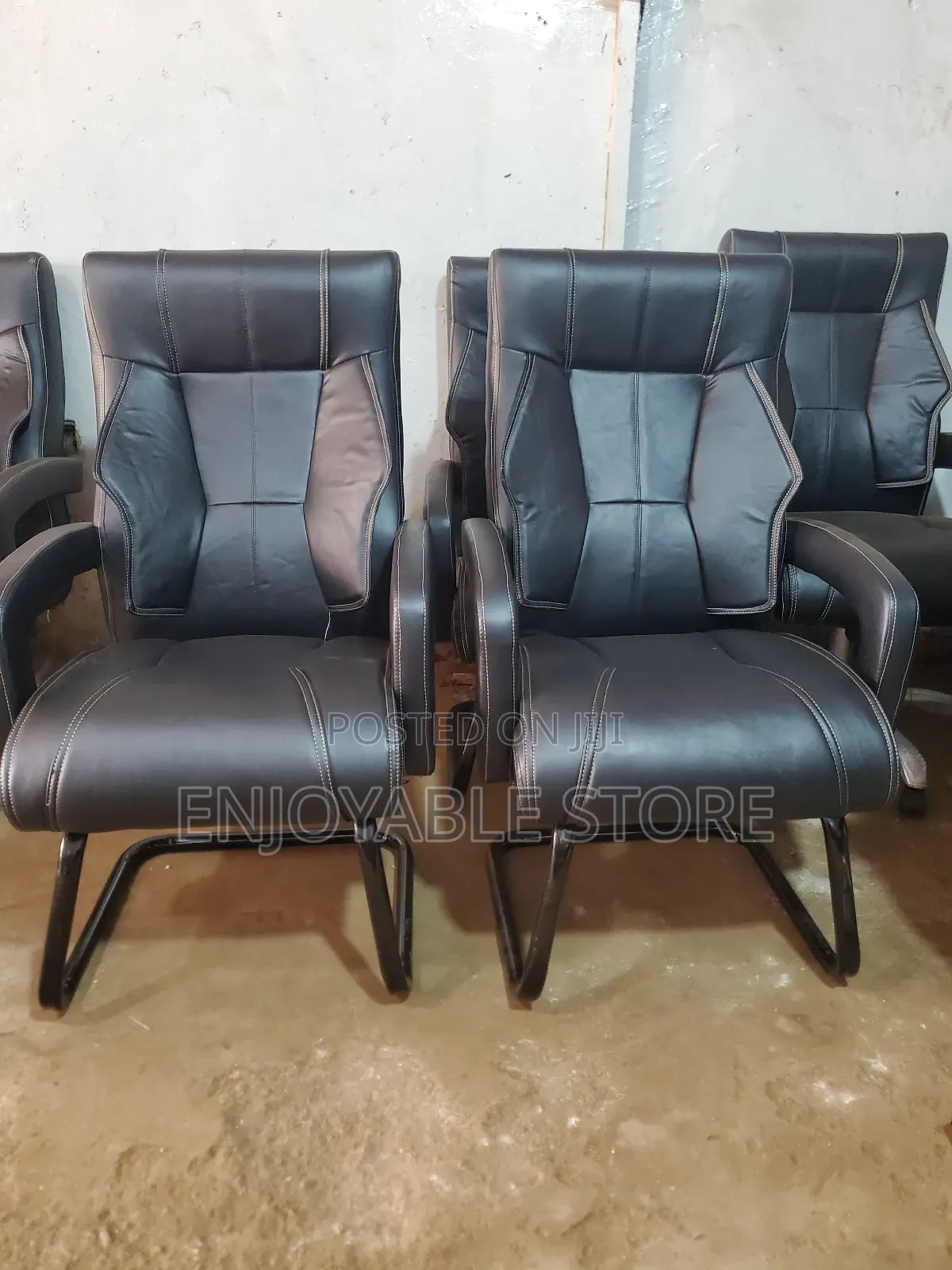 Executive Office Chair Curved Stands