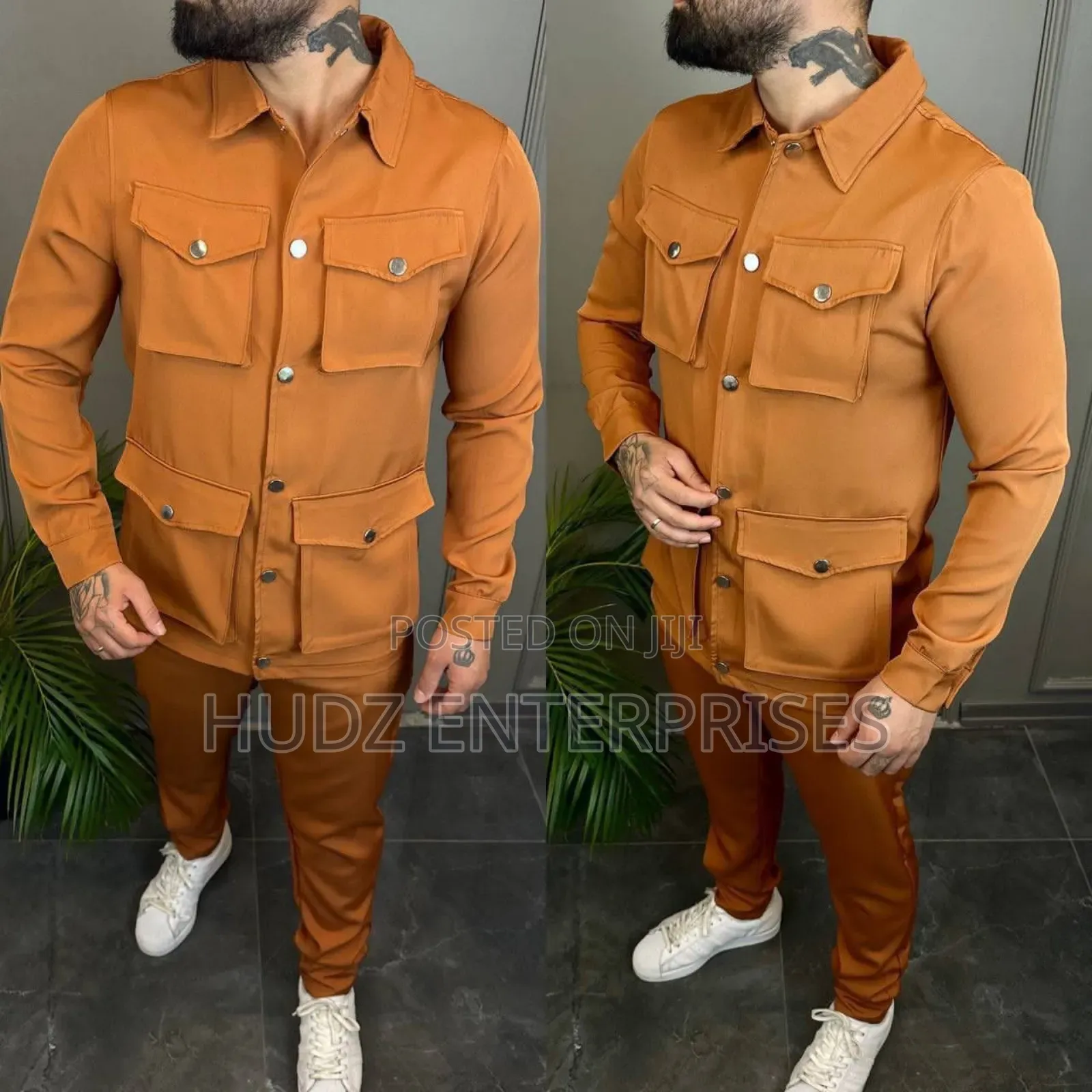 2pc Trendy Stylish Outfit Orange