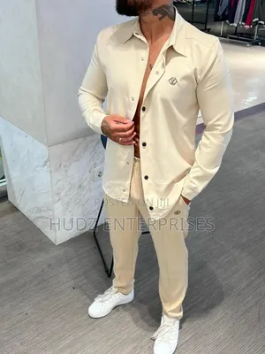 2pc Trendy Stylish Outfit Cream Color
