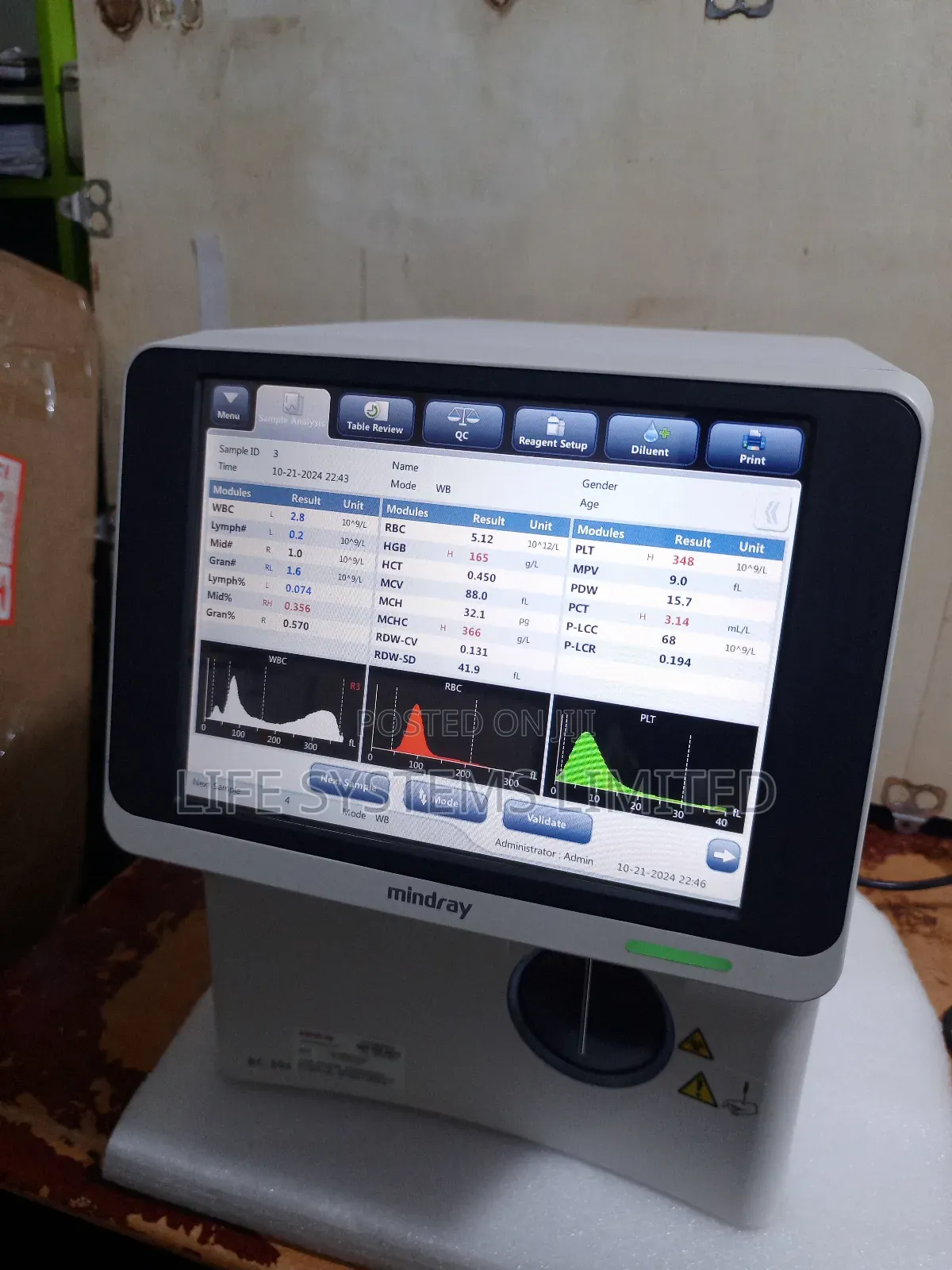 Mindray Bc30s Hematology Analyser