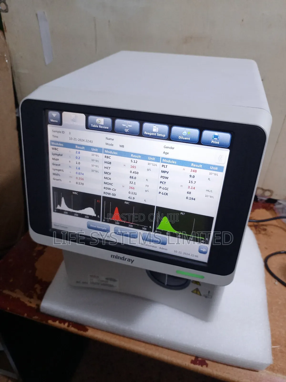 Mindray Bc30s Hematology Analyser