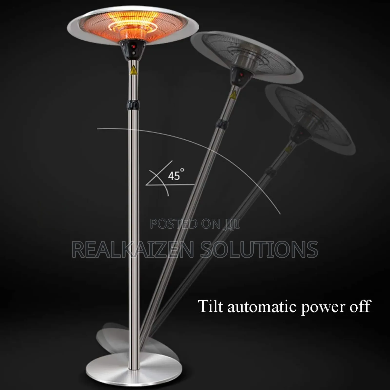 Outdoor Weatherproof Stand Electric IR Halogen Patio Heater