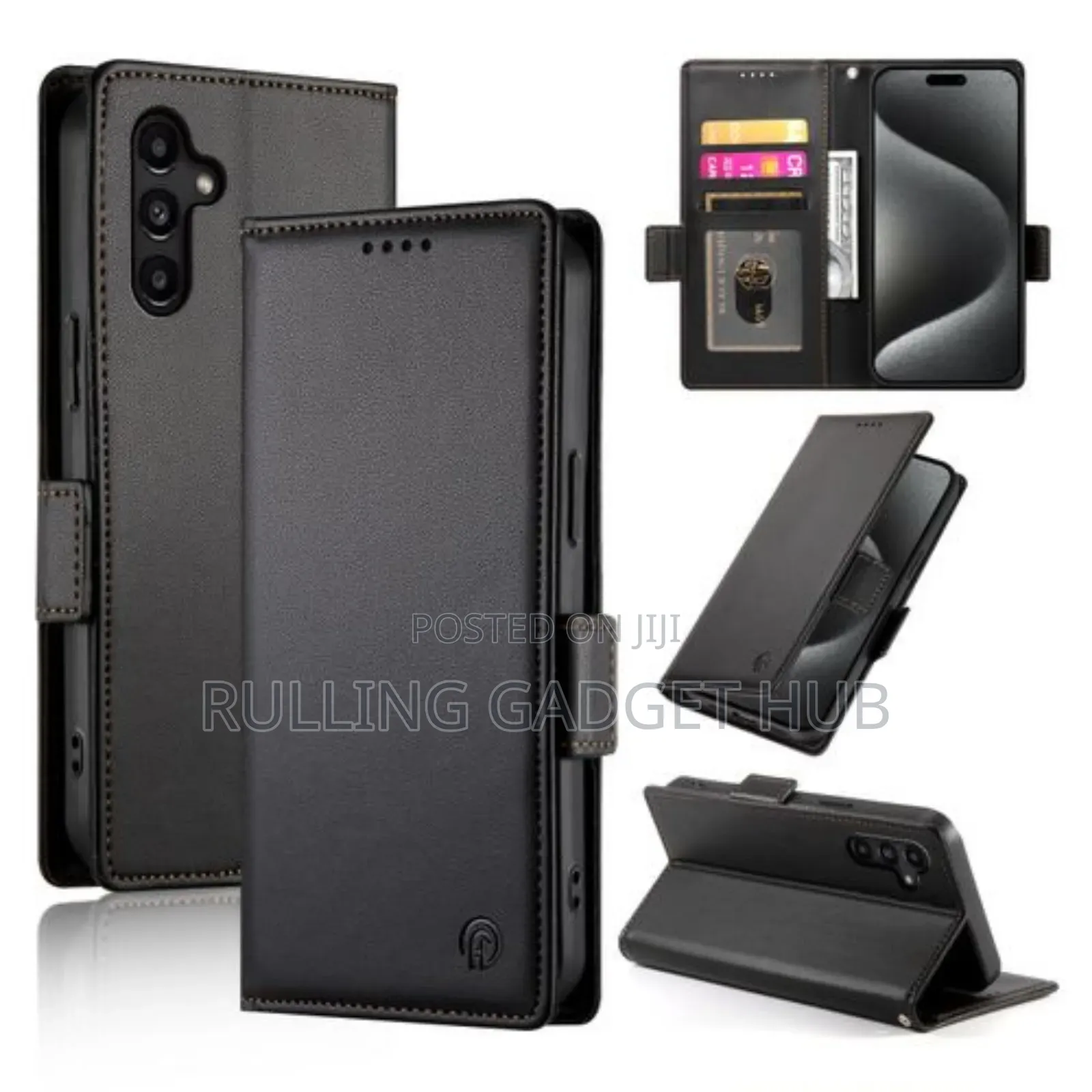 Wallet Case for Galaxy A15, Leather Slimprotective Cover