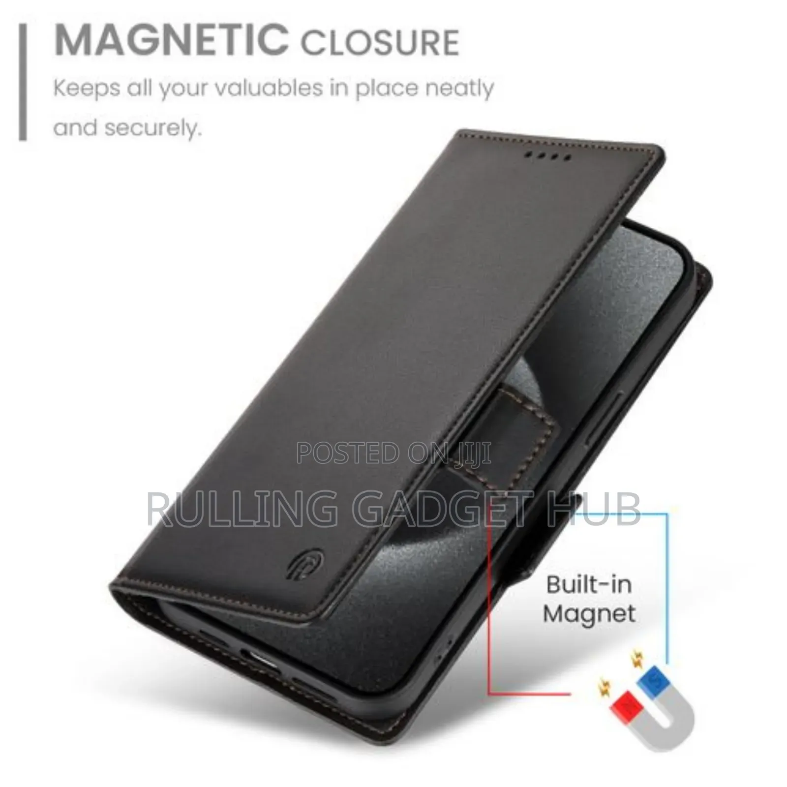 Wallet Case for Galaxy A15, Leather Slimprotective Cover