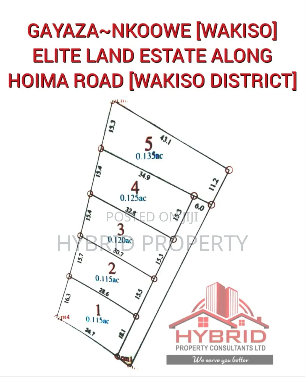 Prime Plots for Sale at Gayaza~Nkoowe Wakiso Elite Estate VI