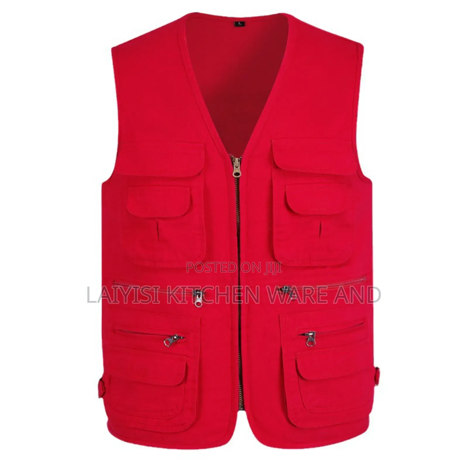 Press, Camping, Sleeveless, Fishing Double Pocket, Picnic