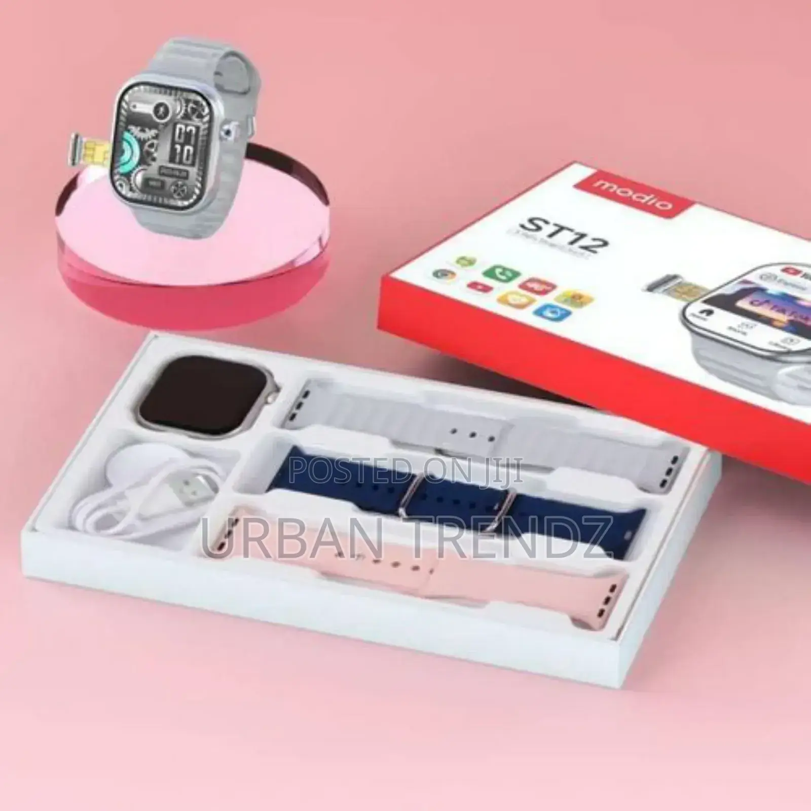 Modio ST12 4G Network 2.2 Inch Smartwatch With 3 Pairs Strap