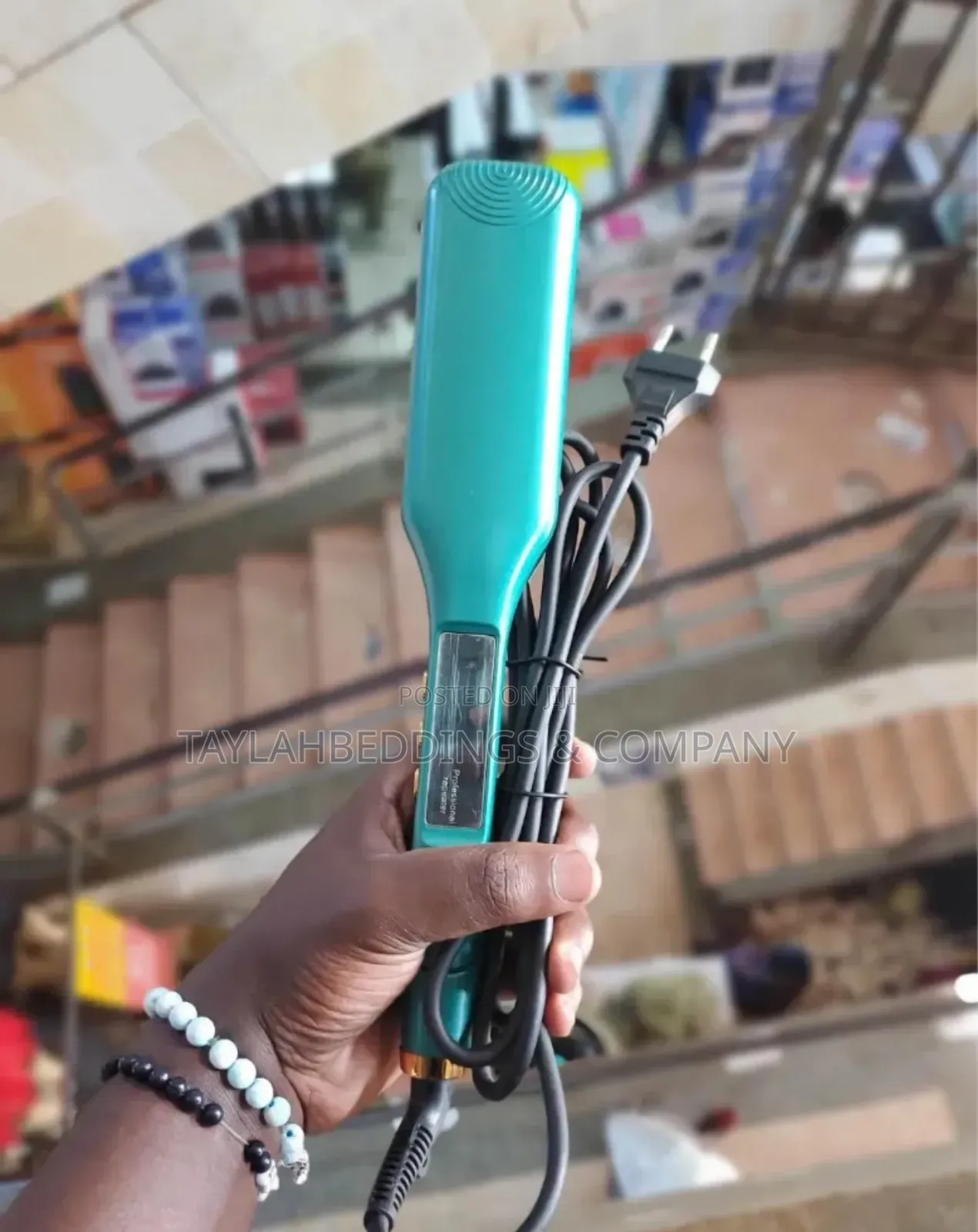 Corn Clip Curling Straightener Heat Styling Iron Brush