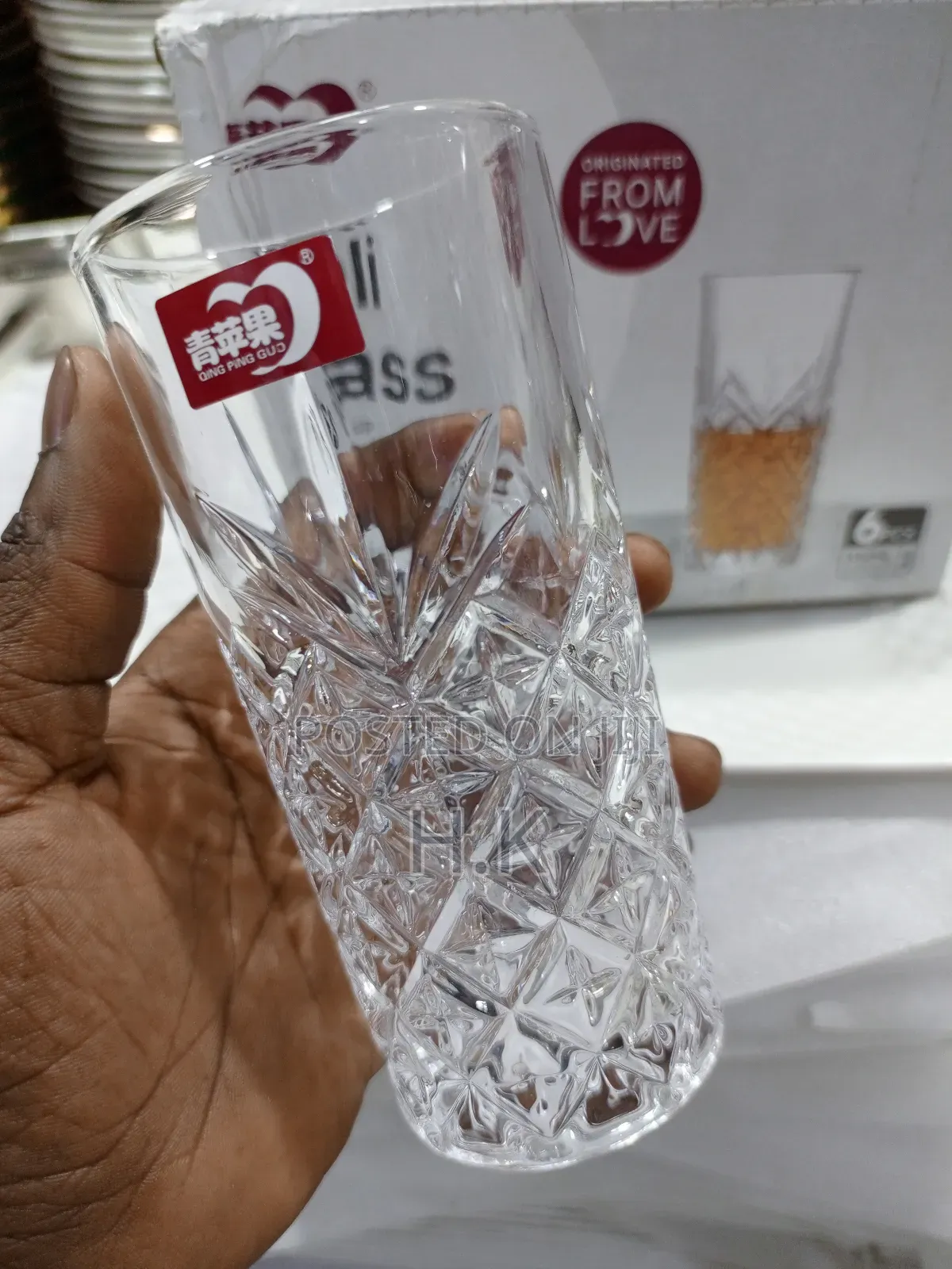 6pc Juice Deli Glasses