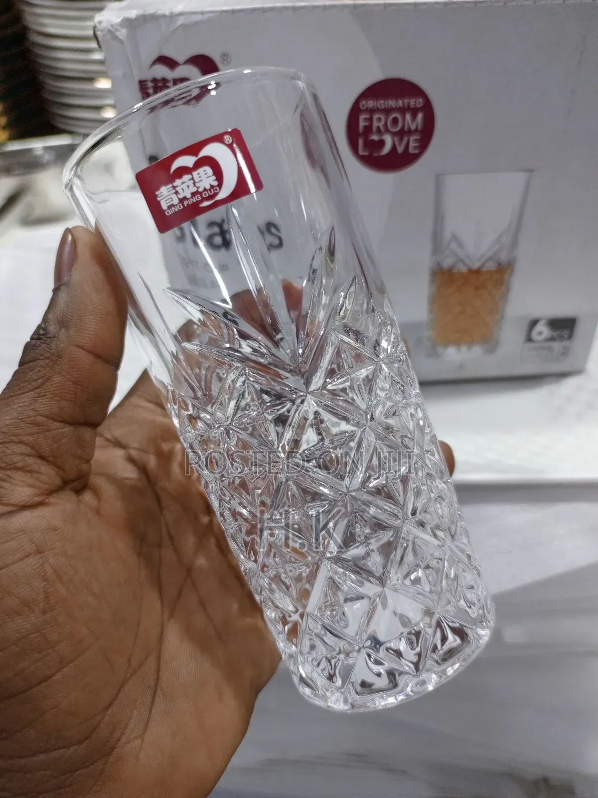 6pc Juice Deli Glasses