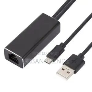 Ethernet Network Adapter Micro USB2.0 to RJ45 for Fire TV