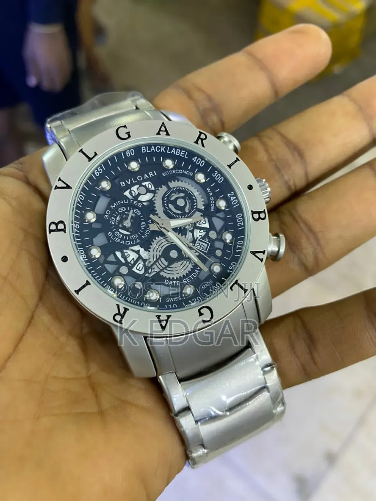 Silver Bvlgari Watch