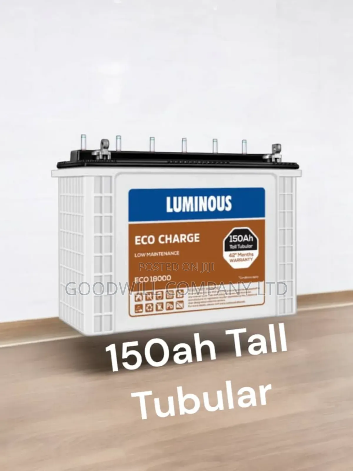 150ah 12v Luminous Tall Tubular Battery