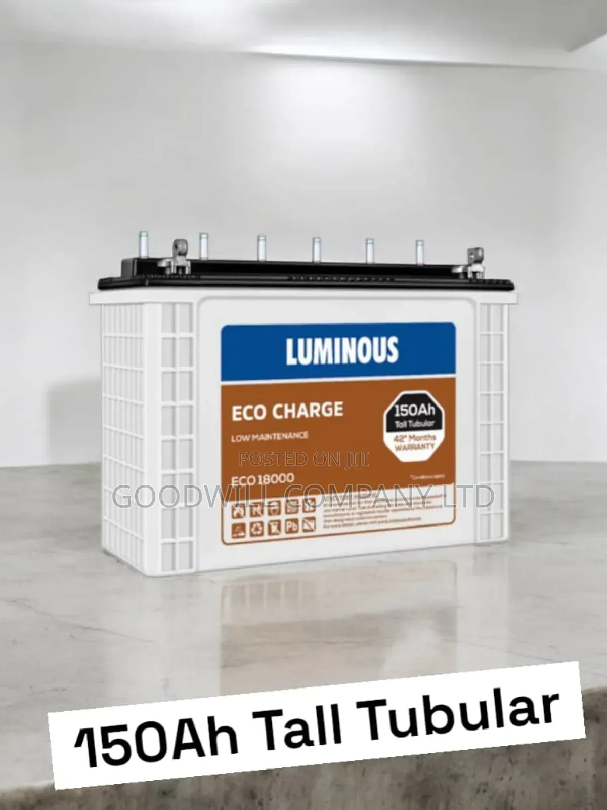 150ah Heavy Duty Tall Tubular Luminous Battery