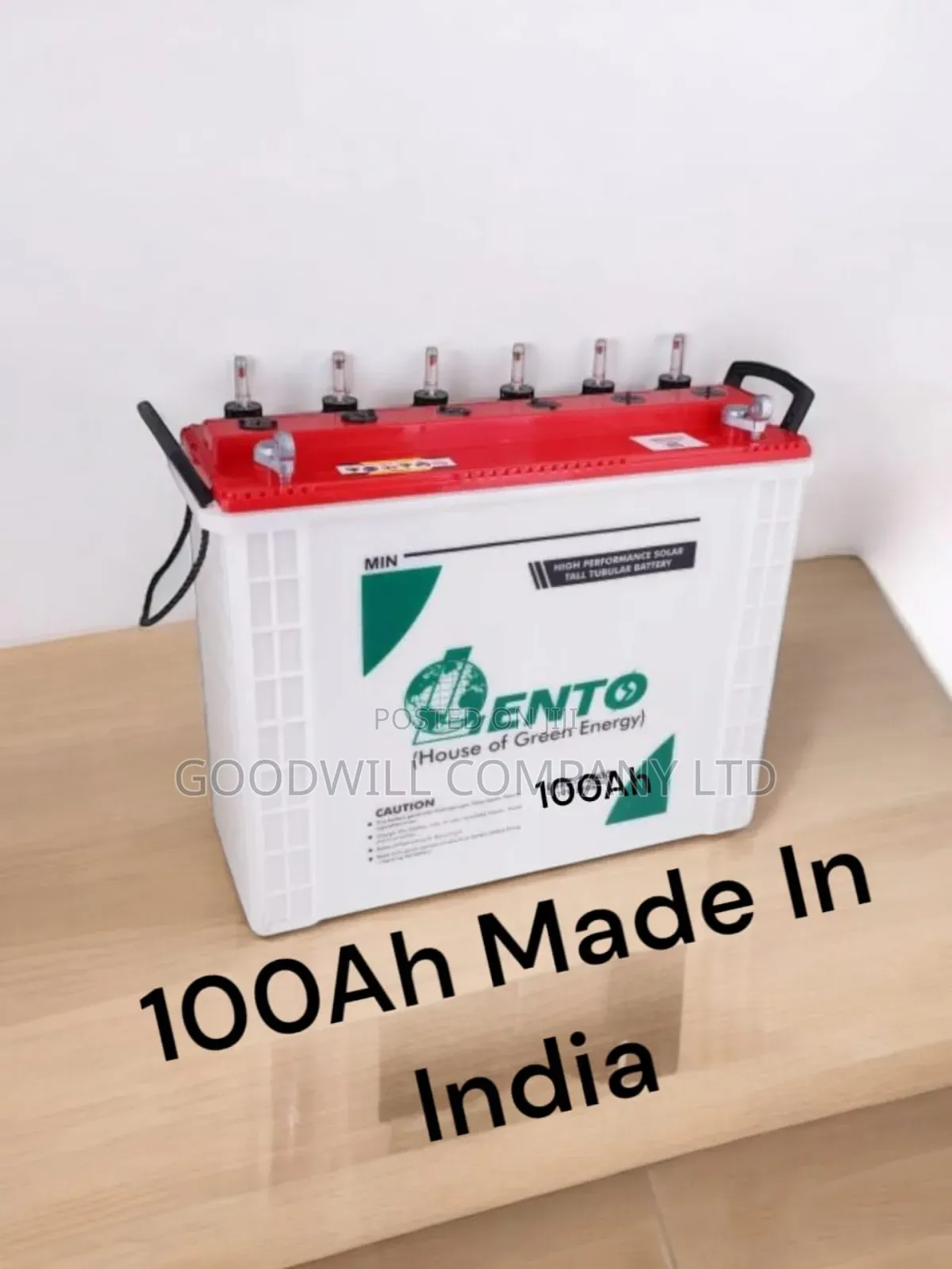 100ah 12v Lento Tall Tubular Battery