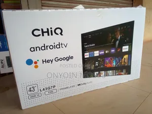 New 43 Inches Chiq Smart Android Google Tv With Free to Air