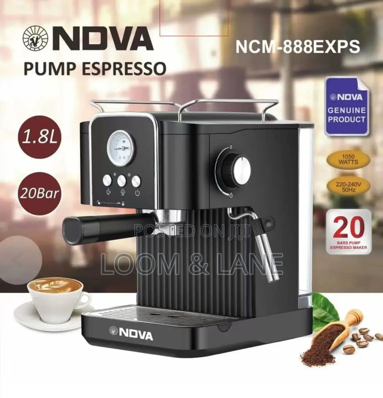 1.8L Nova Pump Espresso Coffee Machine