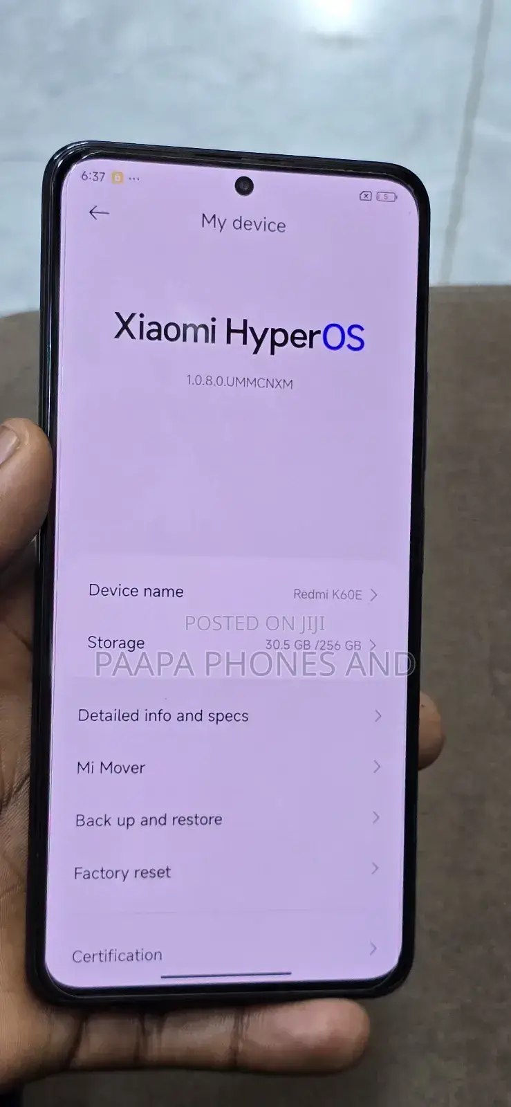 Xiaomi Redmi K60E 256 GB Black