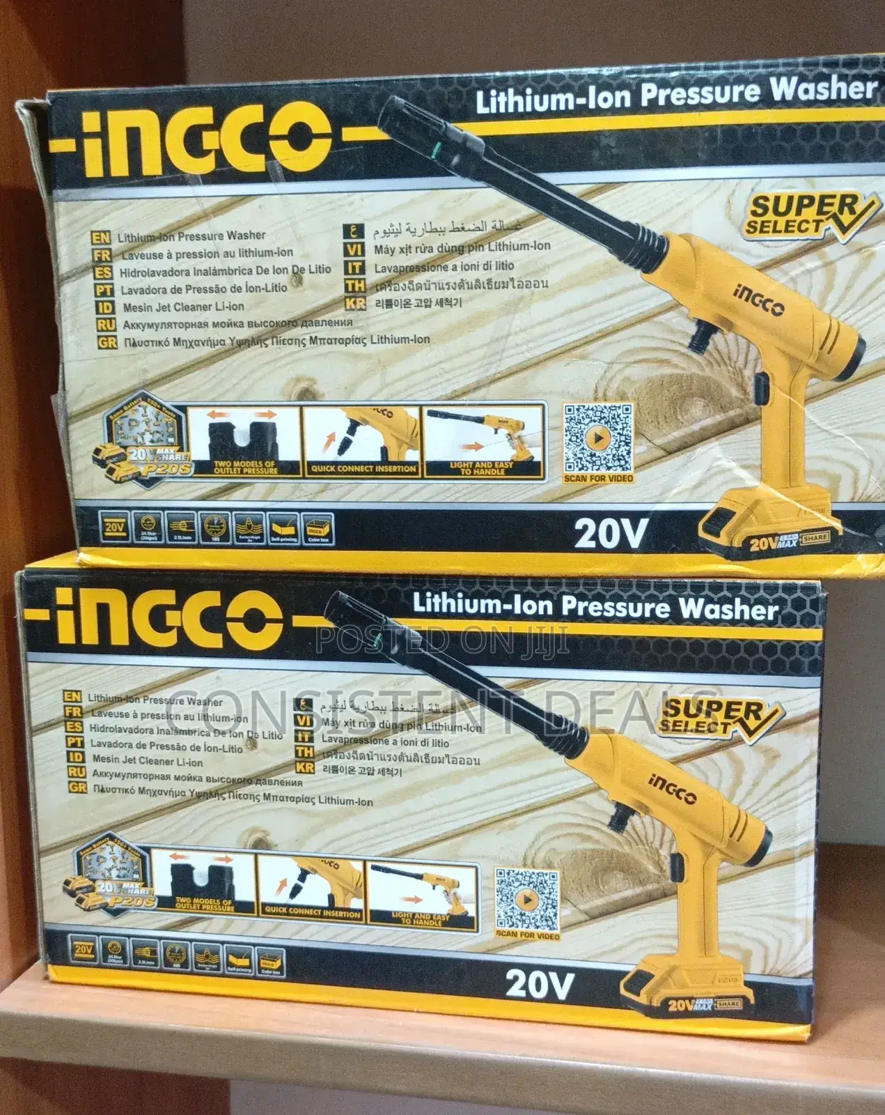 INGCO 20v Lithium Ion Pressure Washer