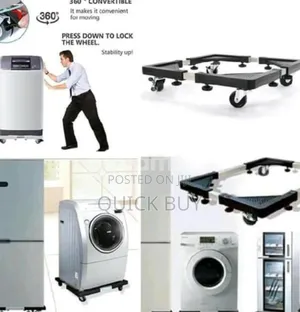 Super Strong Adjustable Washing Machine Fridge Stand Trolley