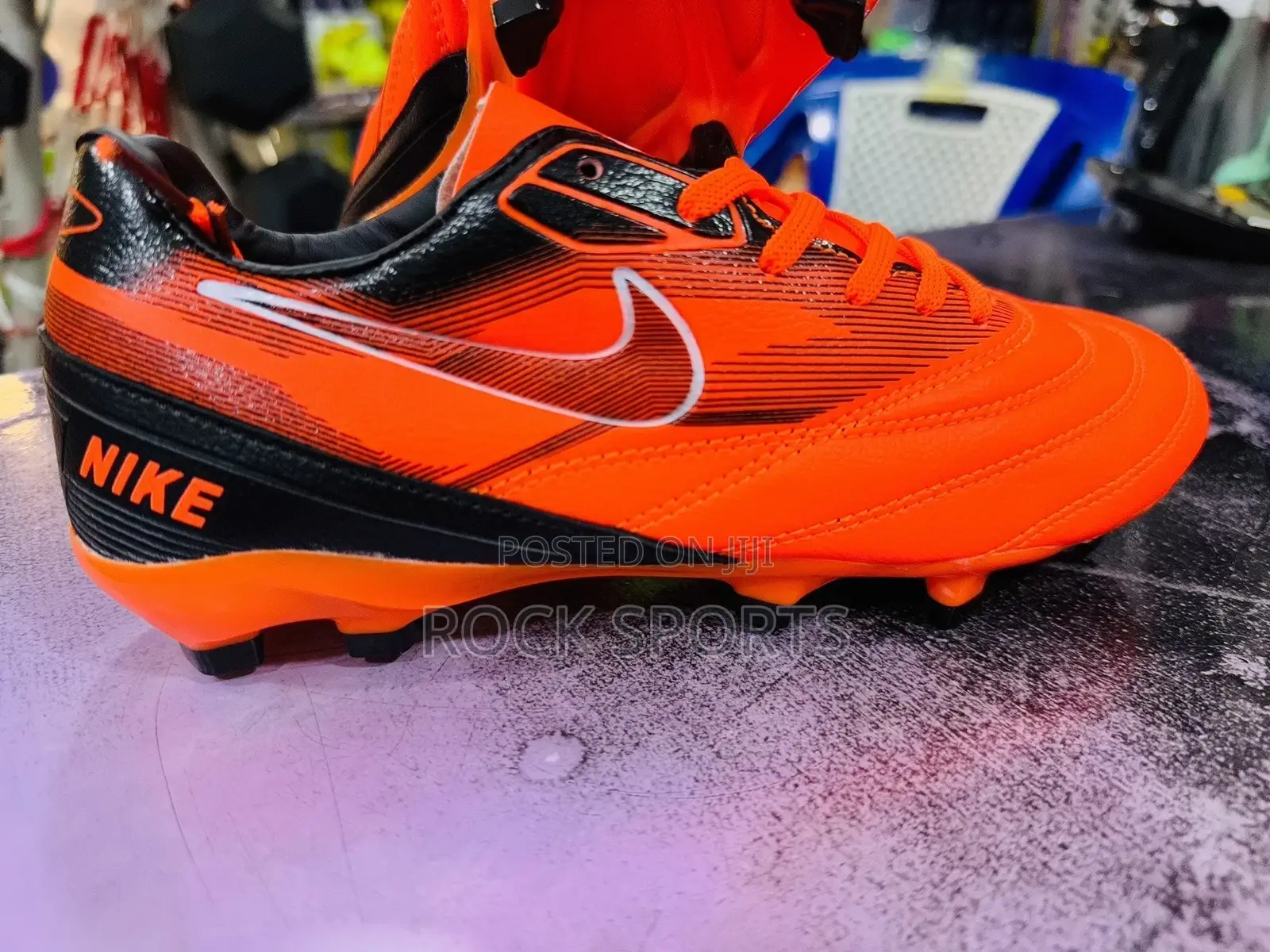 Orange Football Boots (Nike)