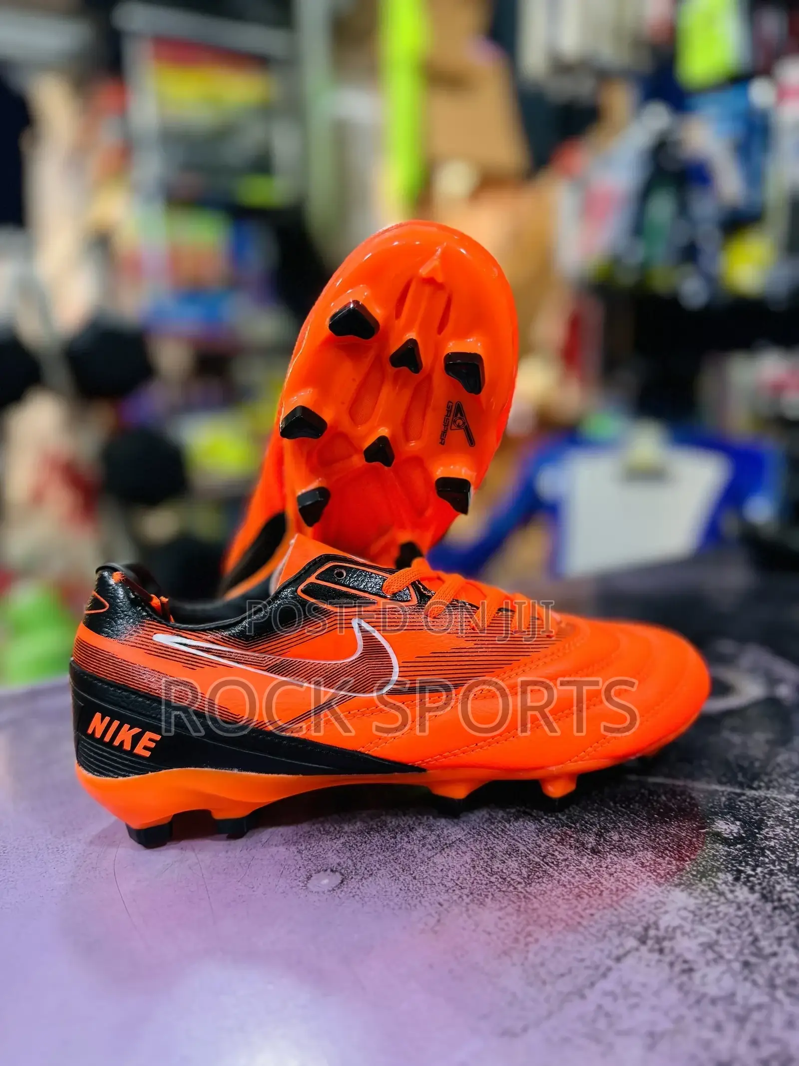 Orange Football Boots (Nike)
