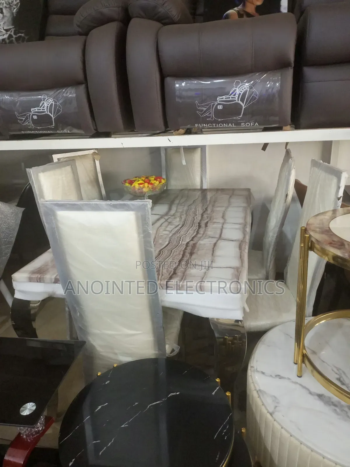 Dining Marble With 6 Chairs