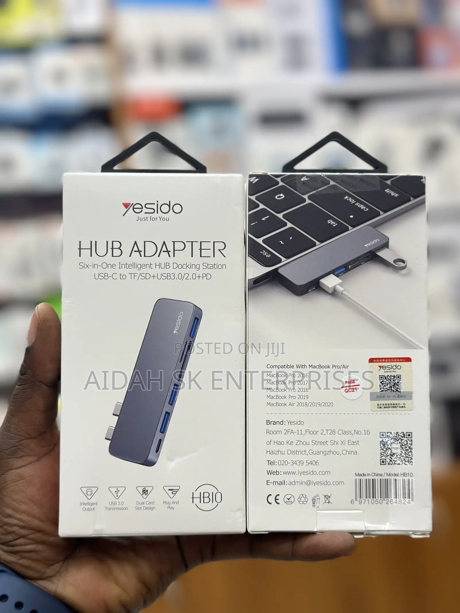 Yesido HB10 6-in-1 Hub Adapter