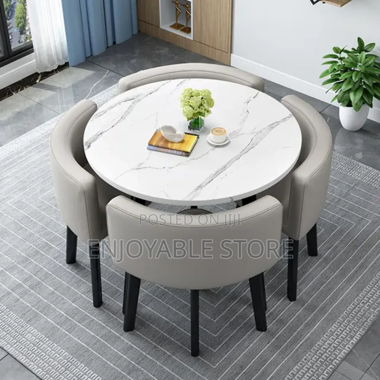 Cafe Kitchen Restaurant Dining Set 4 Seater