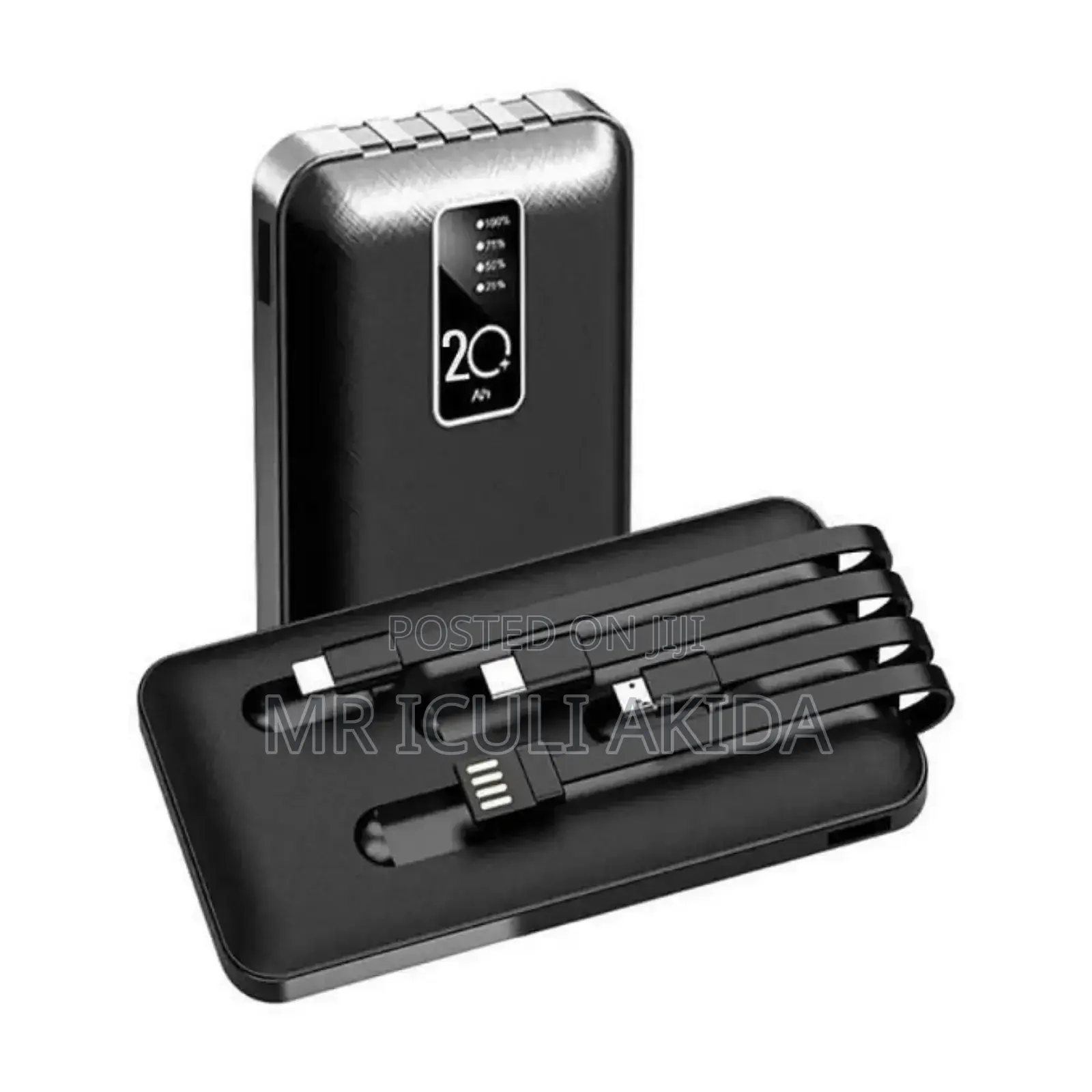 ZHY 20000mah Powerbank WTH Inbuilt Type-C,Micro,Lighting,USB