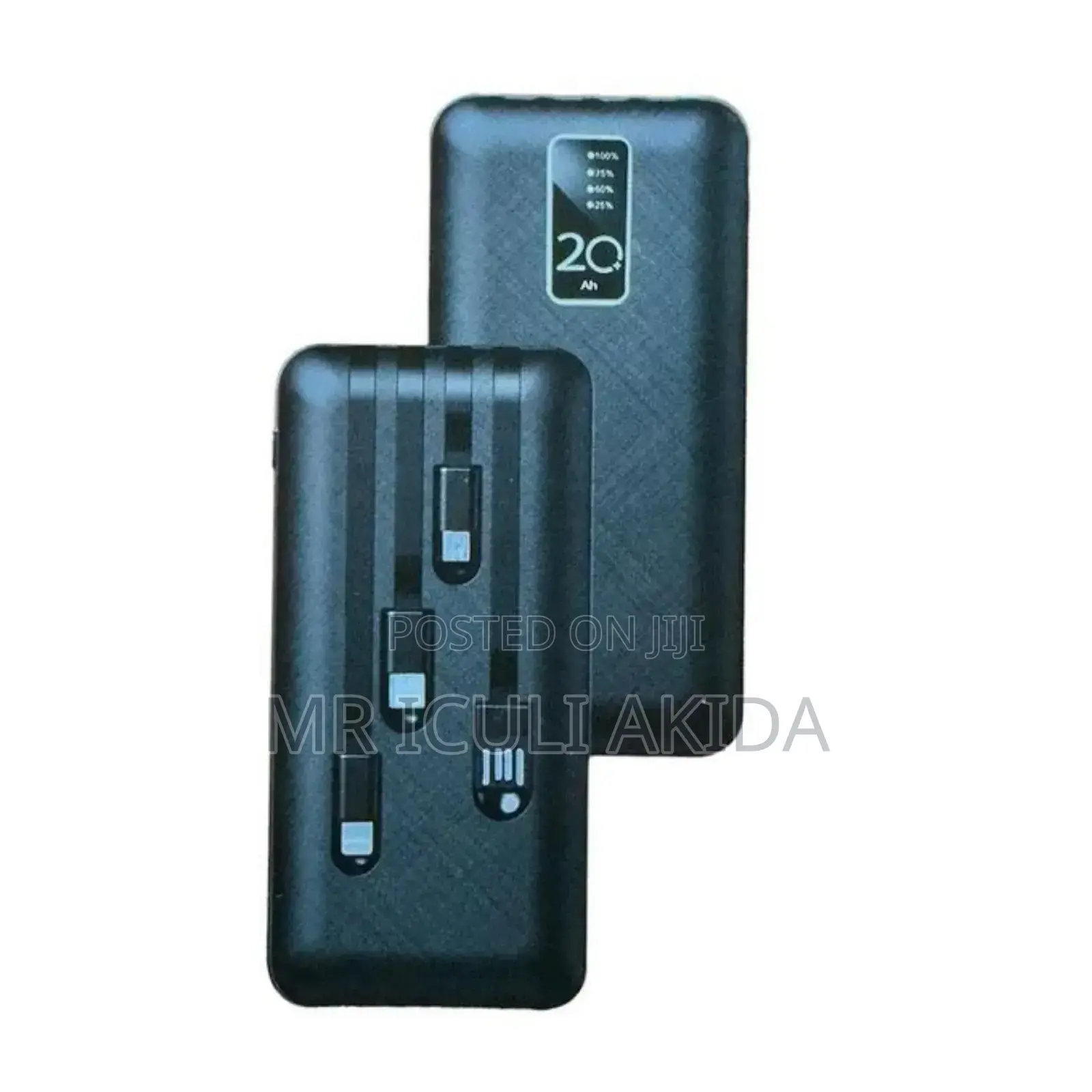 ZHY 20000mah Powerbank WTH Inbuilt Type-C,Micro,Lighting,USB