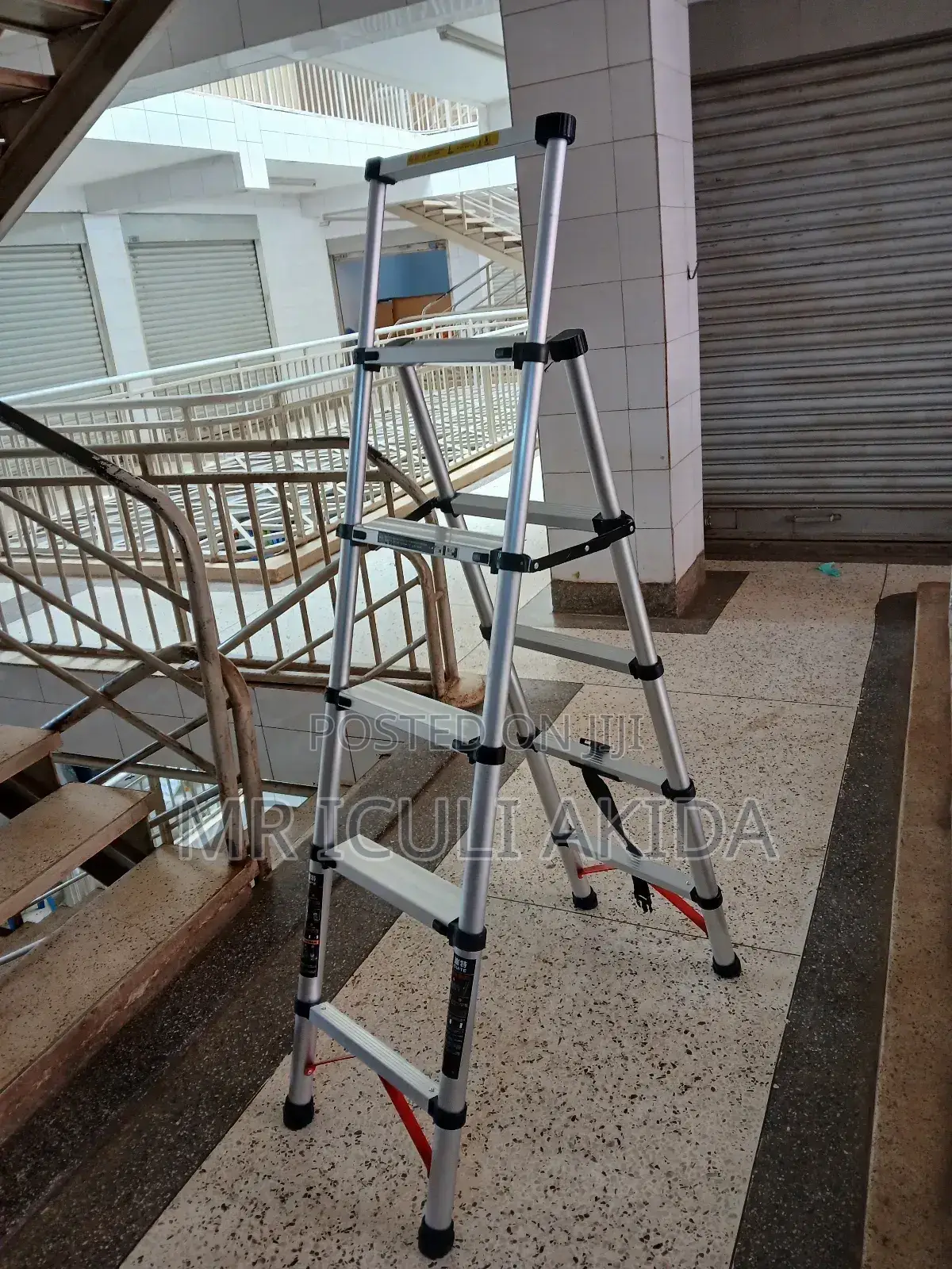 1.7mtrs Aluminium Folding a Shape Telescopic Ladder