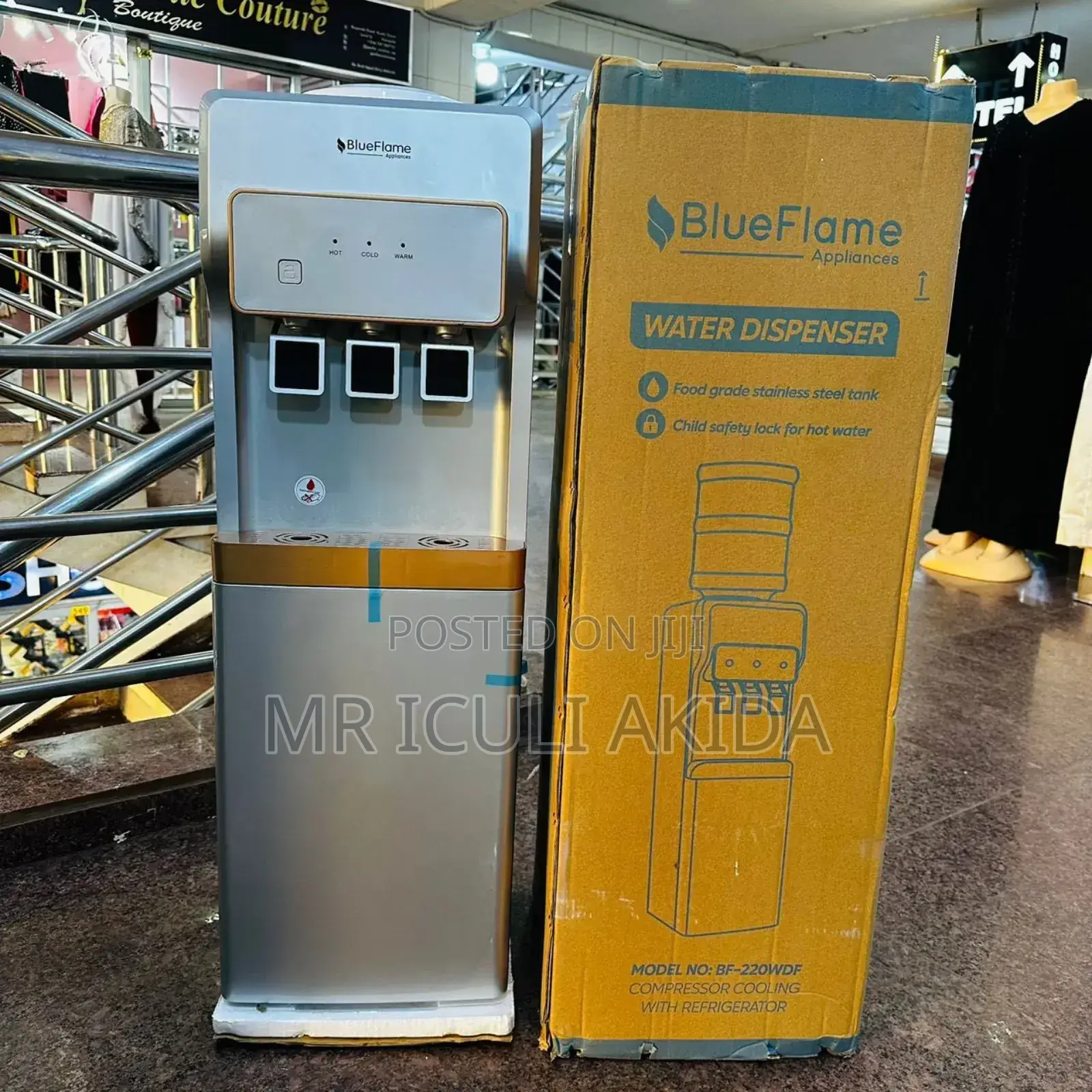 Blueflame 3tap Hot,Warm,Cold Bottom Fridge Water Dispenser