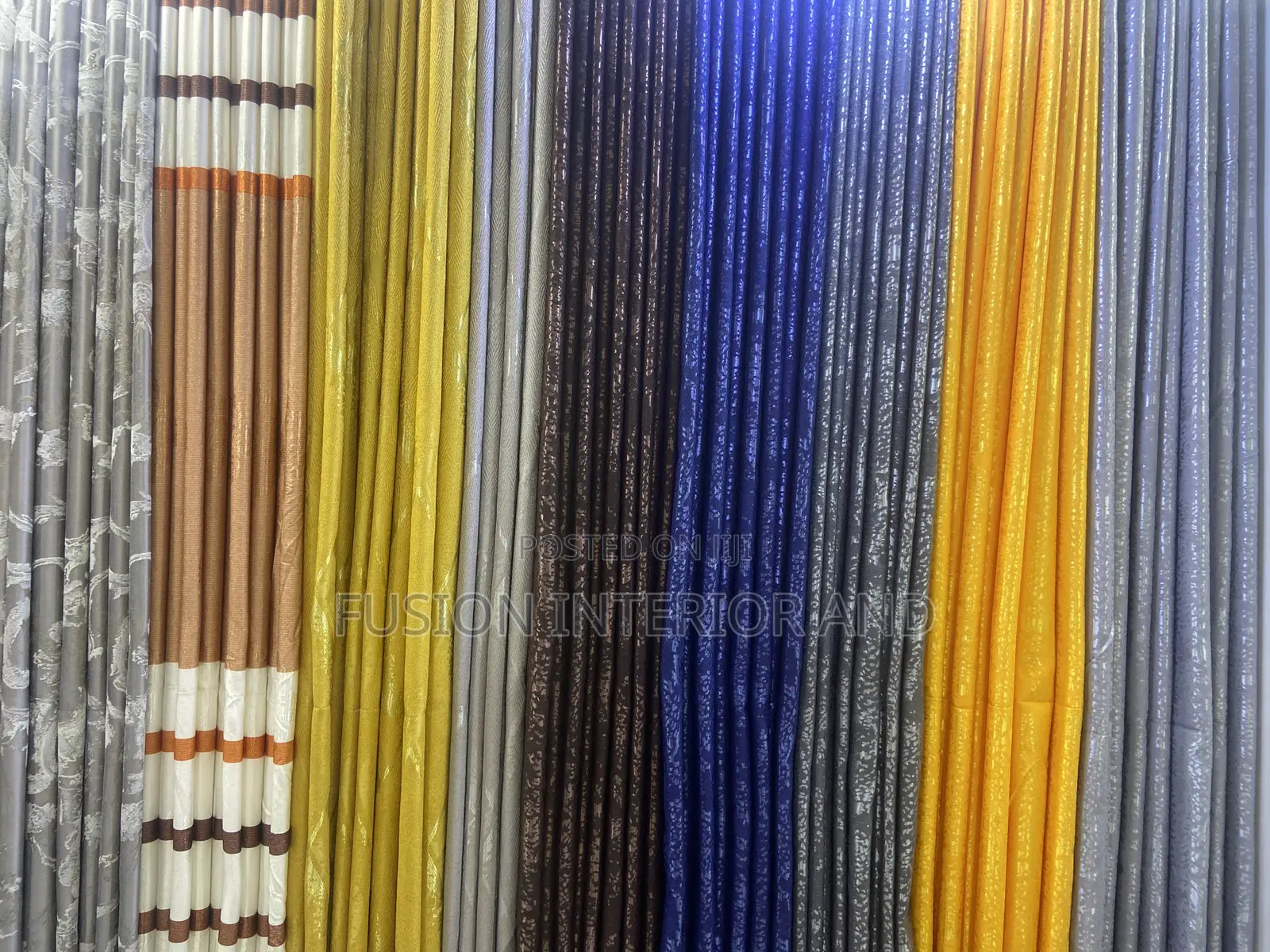 Curtains in Different Colors Are Material