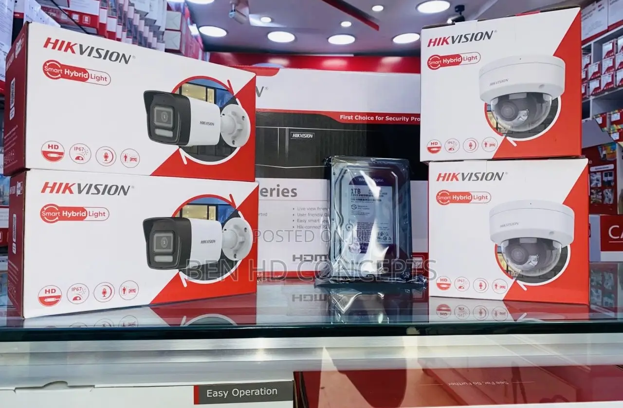 CCTV Camera Set 4 Channel Ip 2mp Hikvision