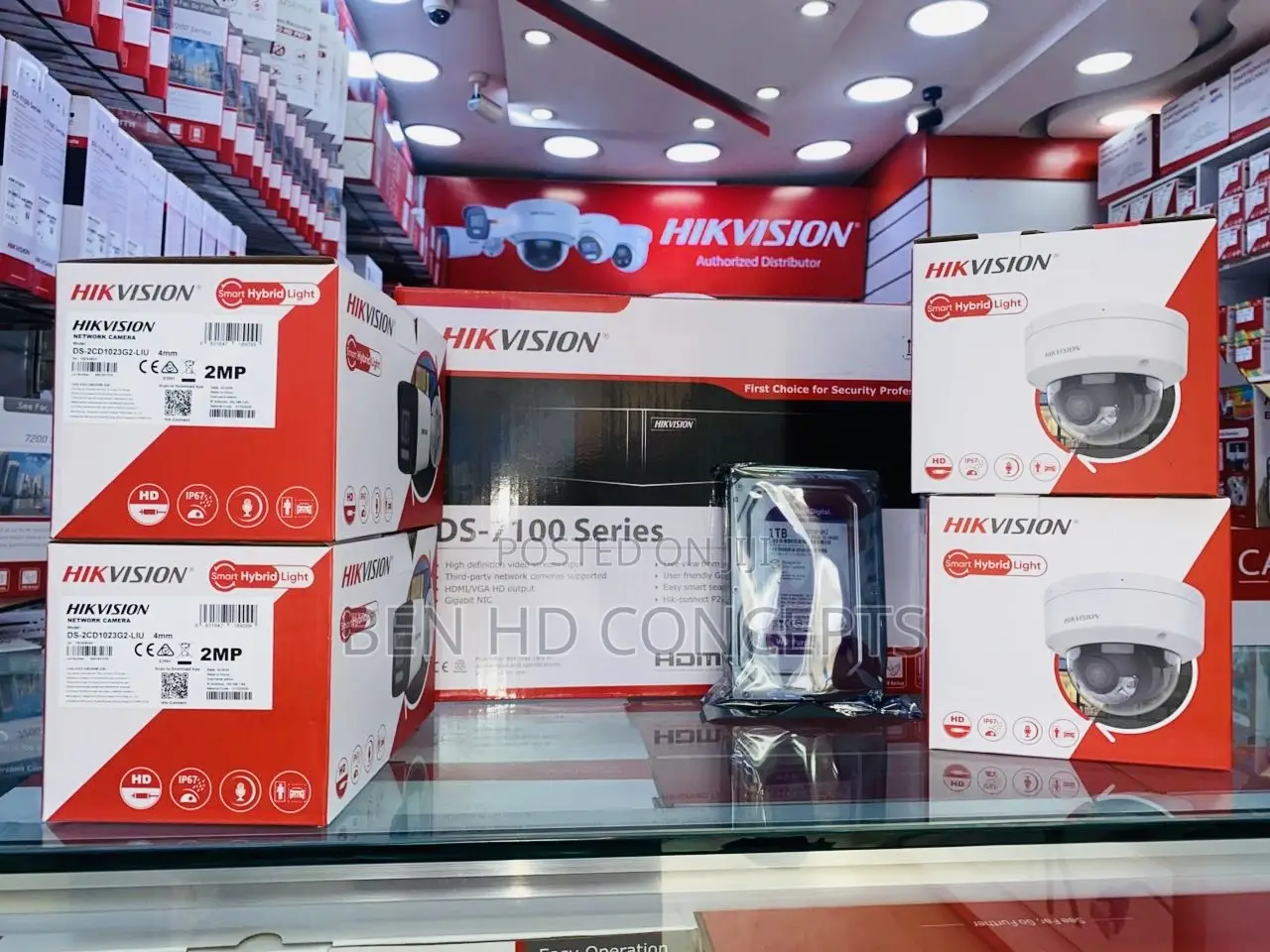 CCTV Camera Set 4 Channel Ip 2mp Hikvision