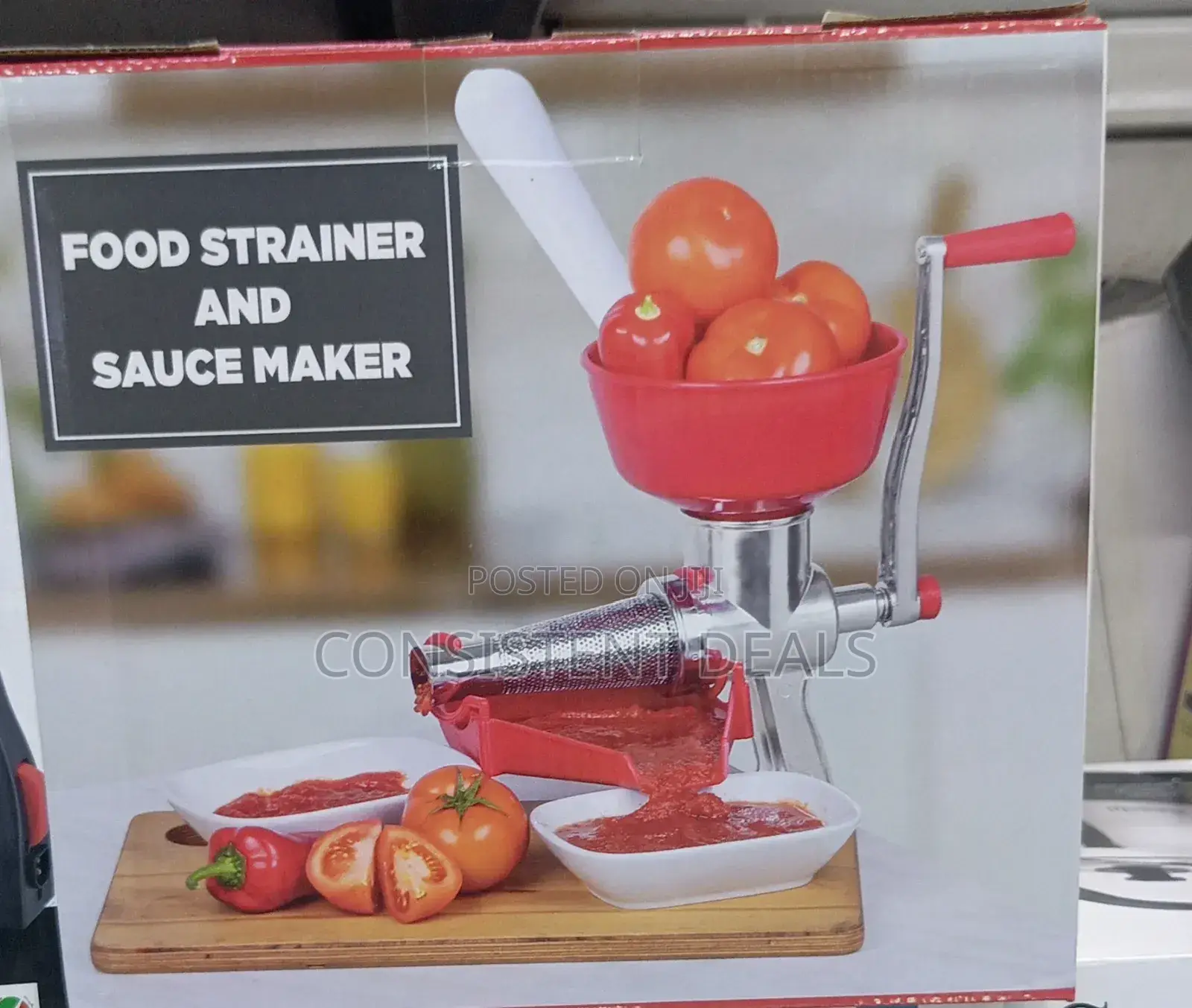 Manual Food Strainer and Tomato Sauce Maker