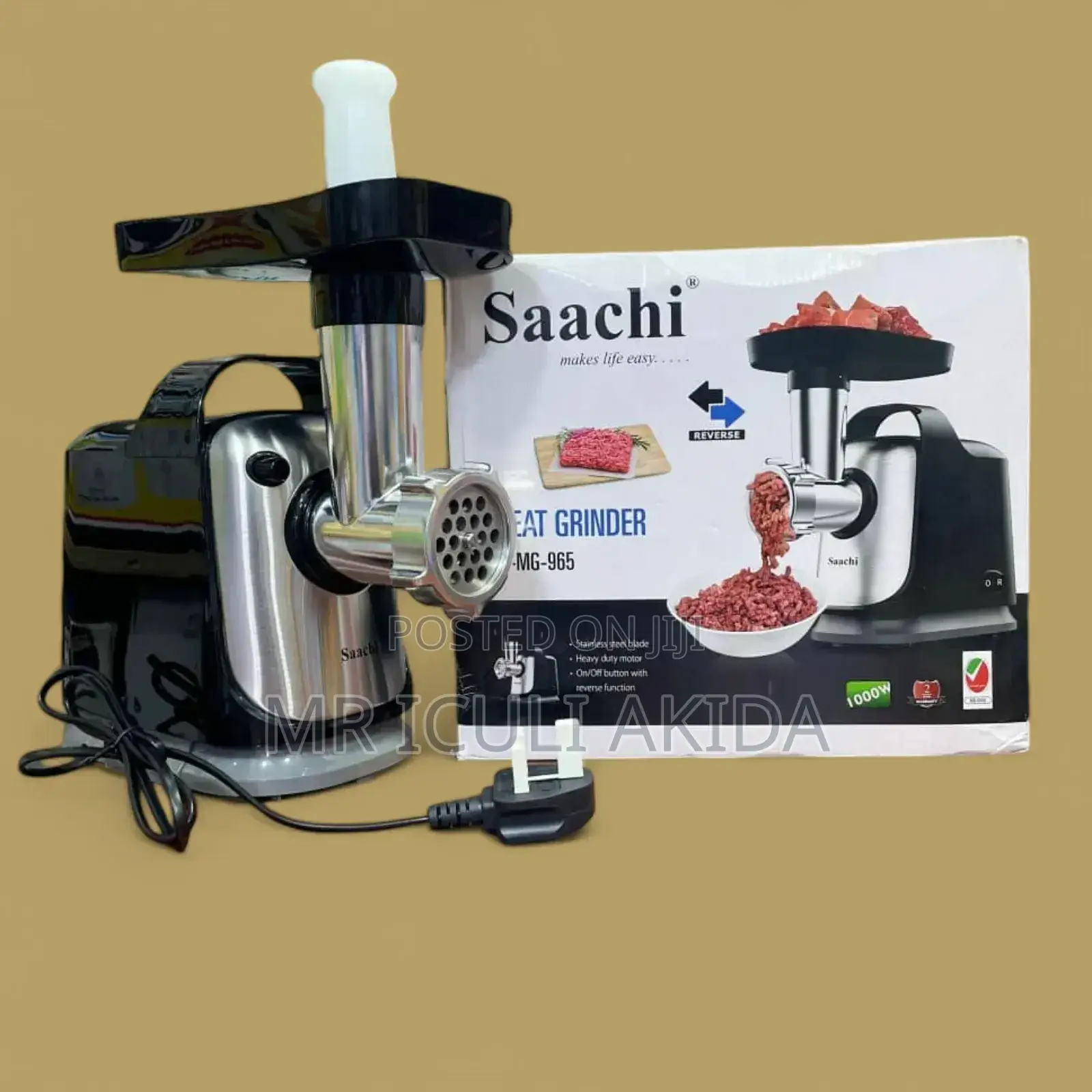 Saachi Stainless Steel Blade Electric Meat Grinder MG-965