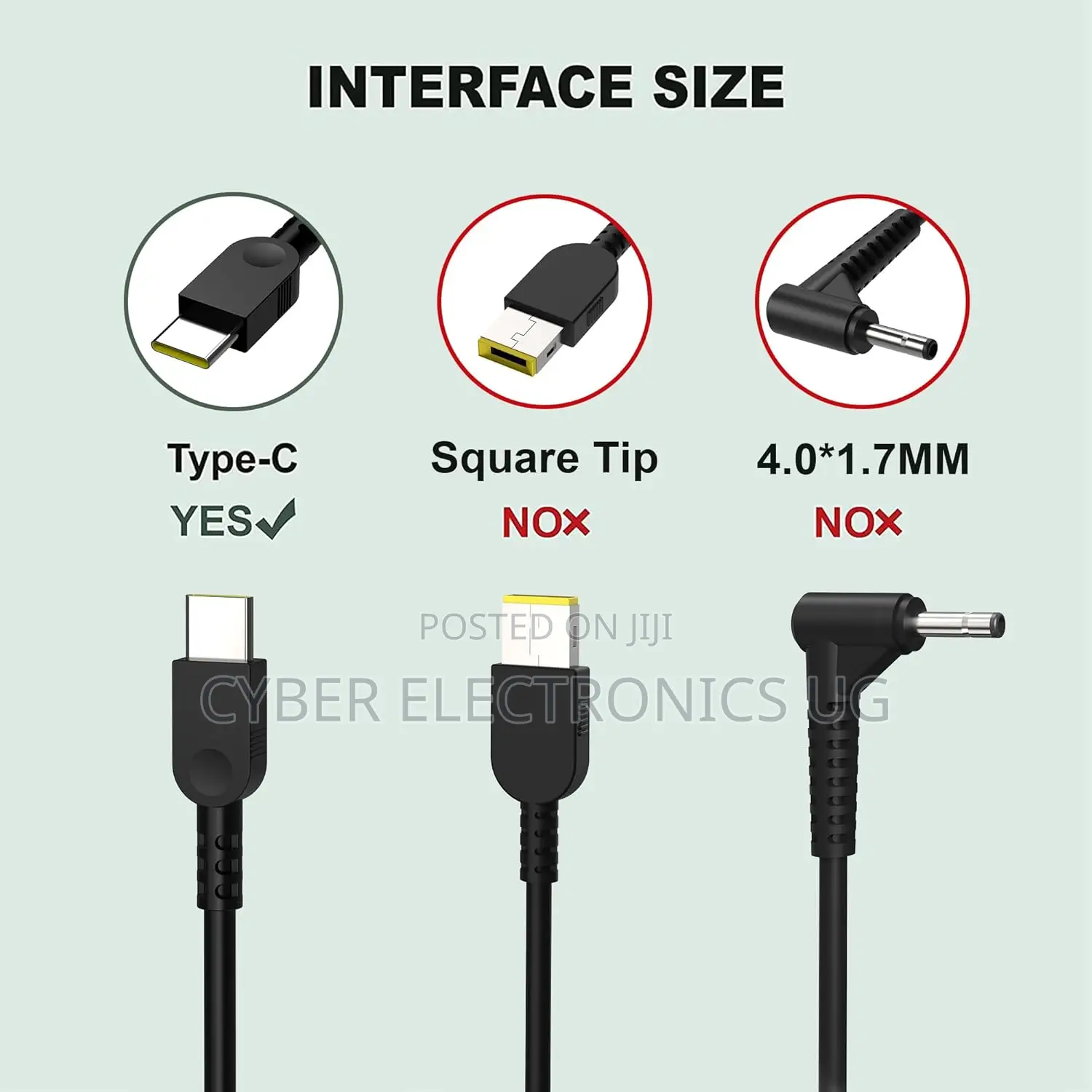 65W USB C Laptop Charger for Lenovo Thinkpad Yoga Chromebook