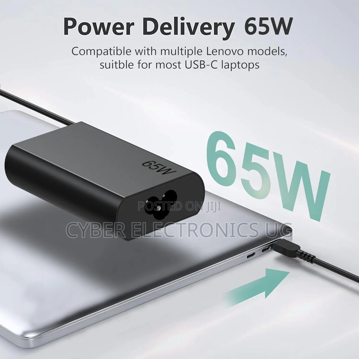 65W USB C Laptop Charger for Lenovo Thinkpad Yoga Chromebook