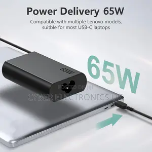 65W USB C Laptop Charger for Lenovo Thinkpad Yoga Chromebook