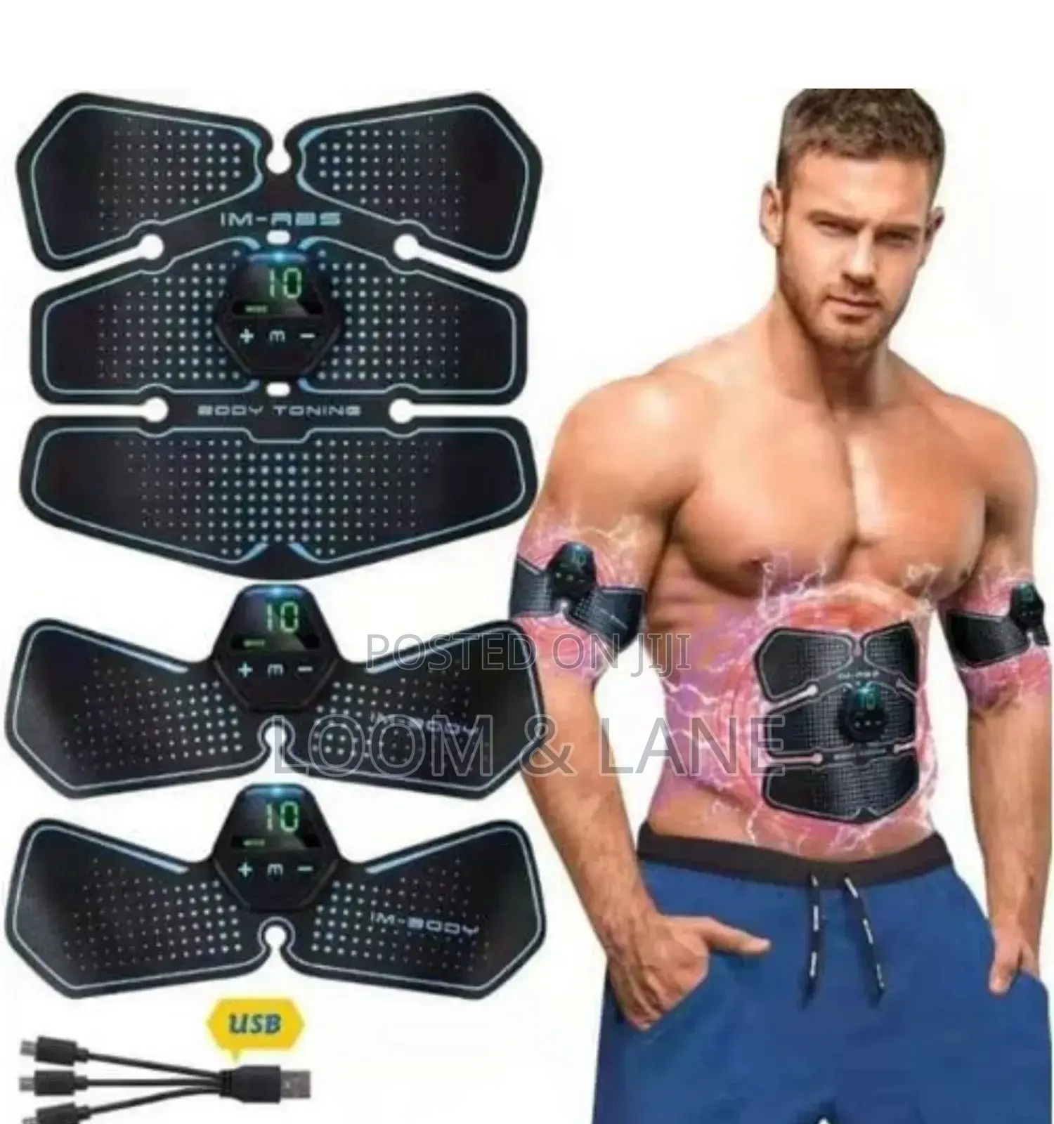 Rechargeable Abs Muscle Toner Machine 6packs