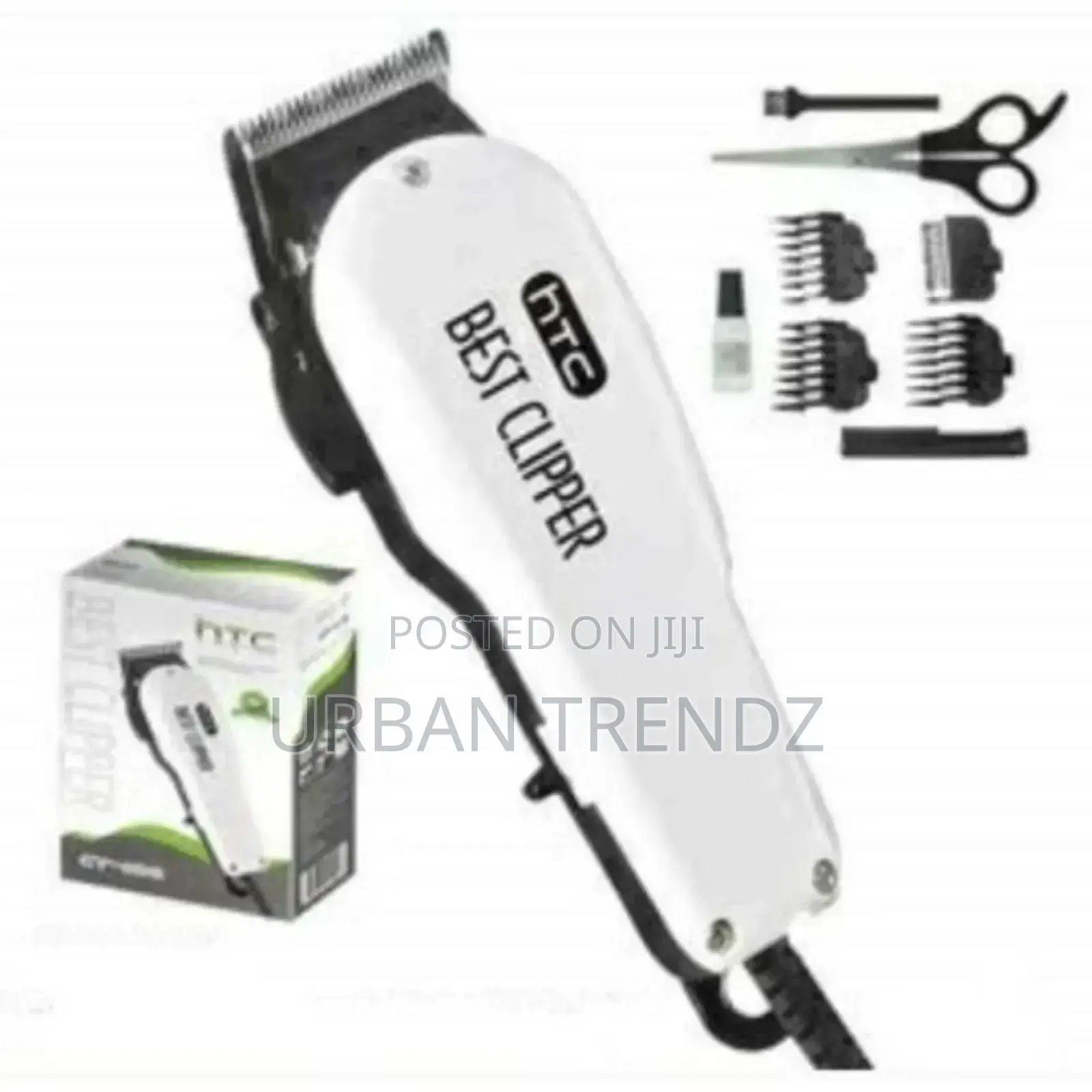 HTC Electric Hair Clipper Shaving Machine - White