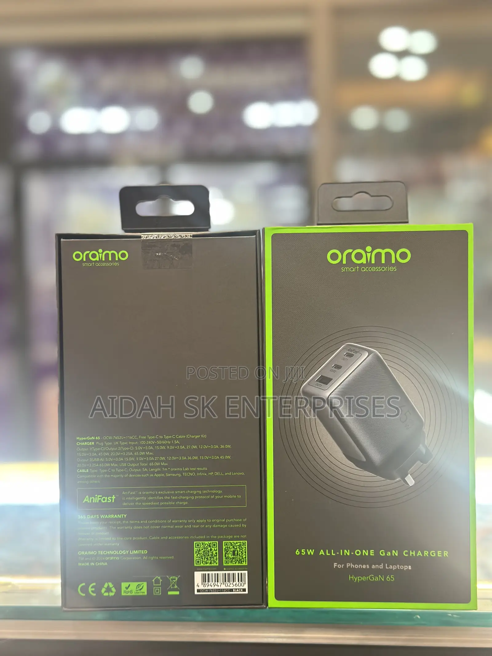 Oraimo 65W All in One Gan Charger