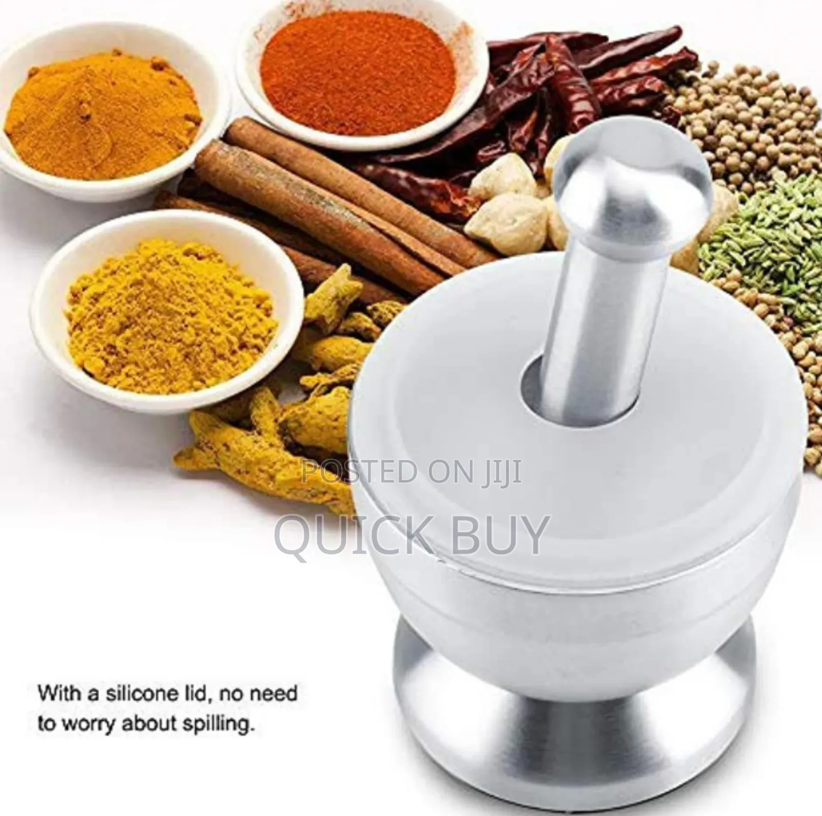 Extra Capacity Versatile Stainless Mortar and Pestle Set