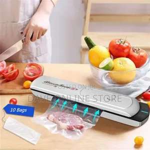 Dry Moist Food Modes Vacuum Sealer for Food Storage, White