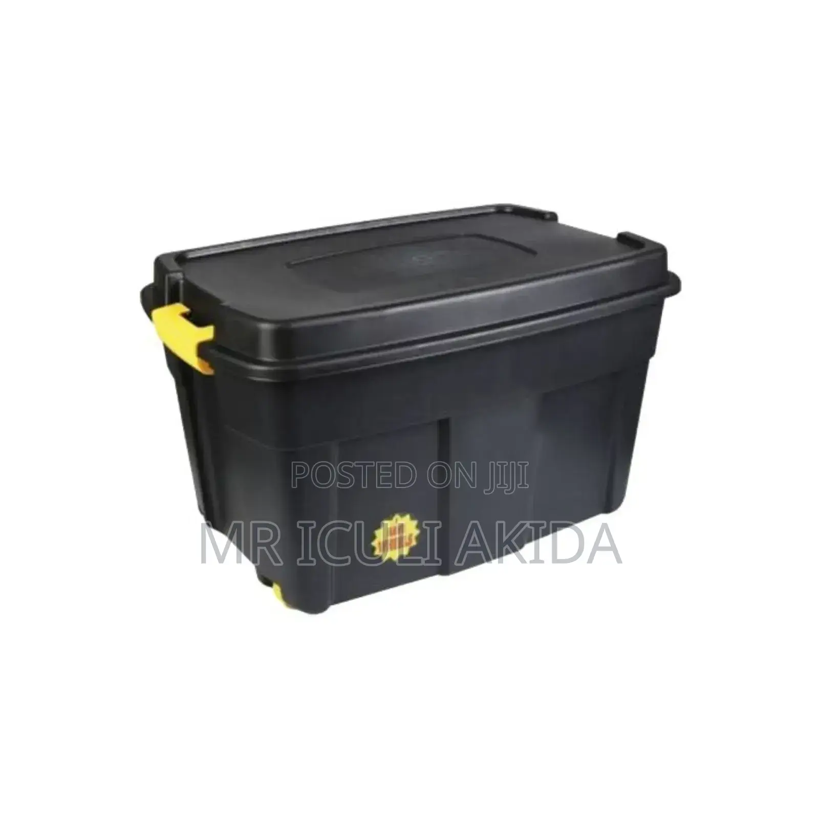 Addis 110L Black Heavy-Duty Garage/Household Storage Box